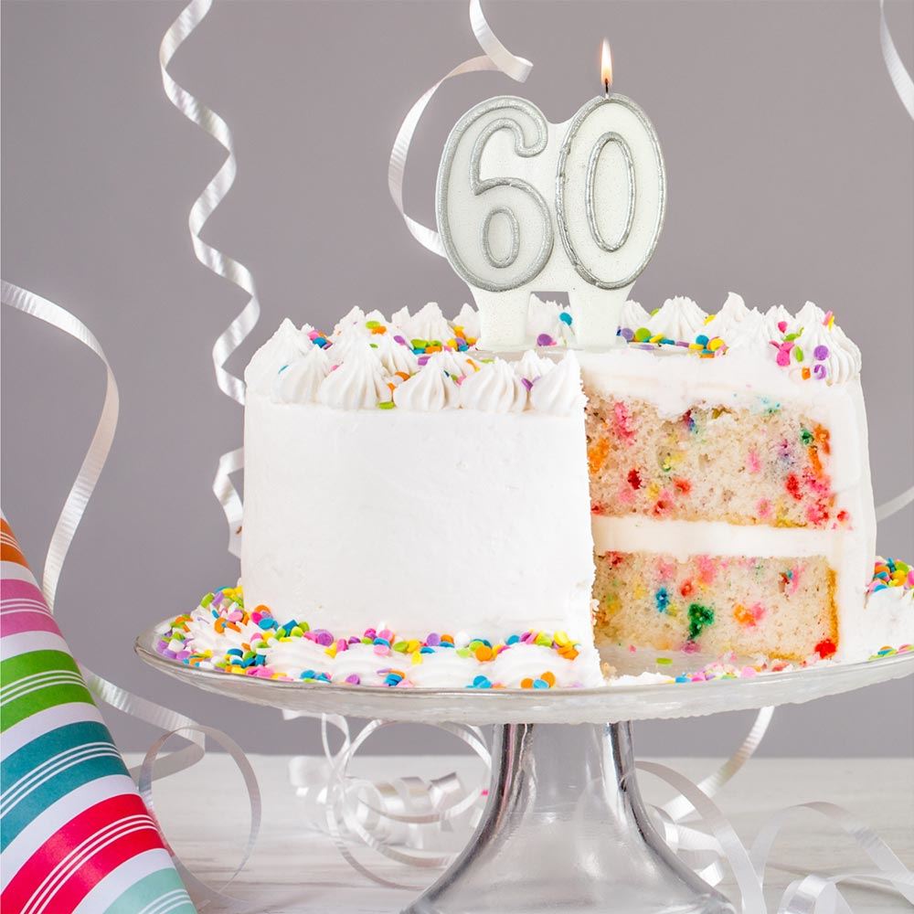 Bougie Anniversaire "60"