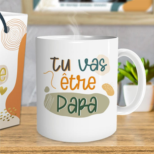 Mug "Tu Vas Être Papa" – Cadeau Original Annonce Grossesse