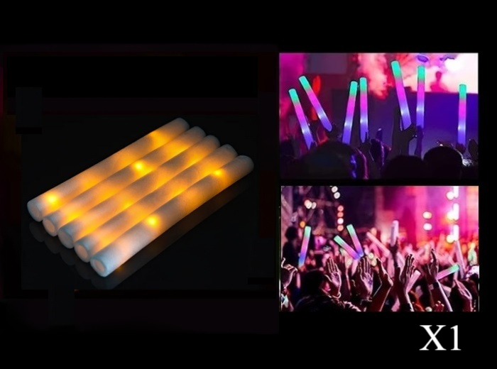 Bâton Lumineux LED en Mousse Orange 47cm