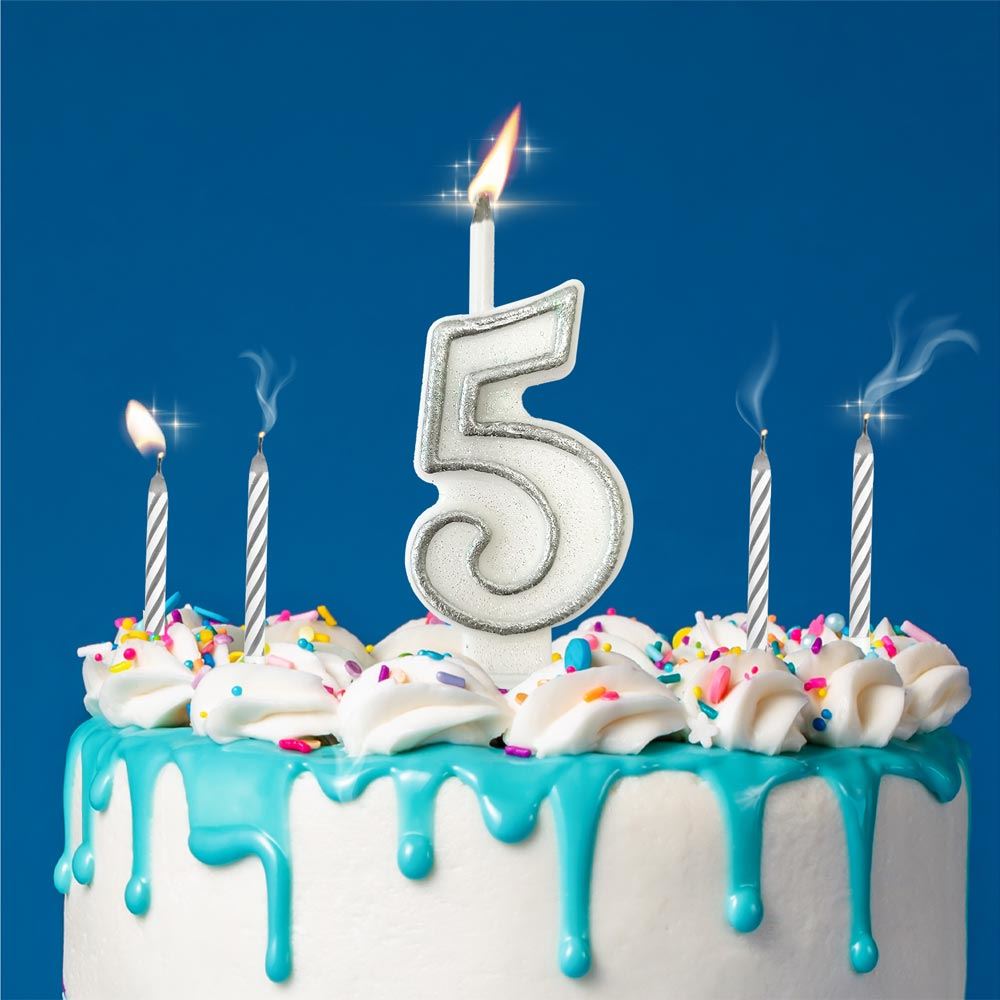 Bougie Magique "5"