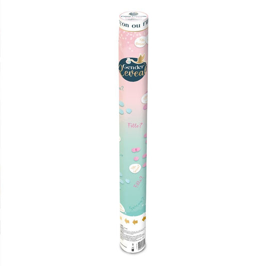 Canon à Confettis Gender Reveal Fille 80cm