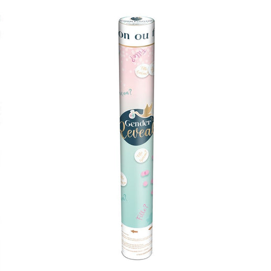 Canon à Confettis Gender Reveal Garçon 38cm