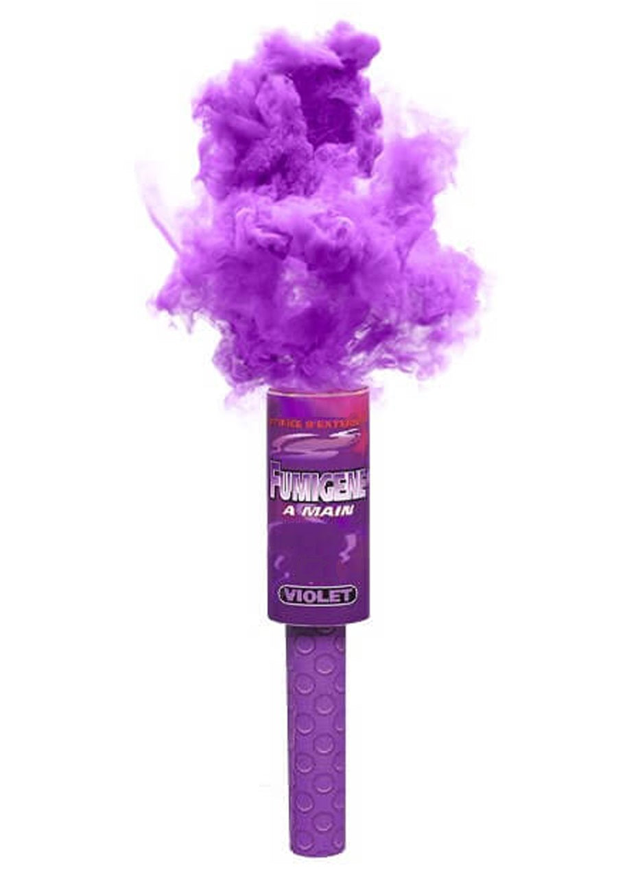 Lot de 5 Fumigènes Colorés 45 Secondes – Bleu, Blanc, Violet, Orange, Noir