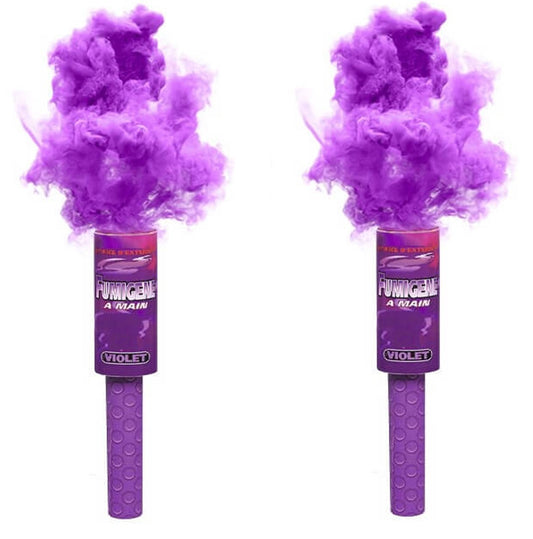 Lot de 2 Fumigènes Violet 45 secondes 💜 — Explosion de Couleur Intense !