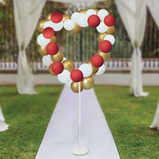 Structure Ballons Forme Cœur – 157 x 71 cm